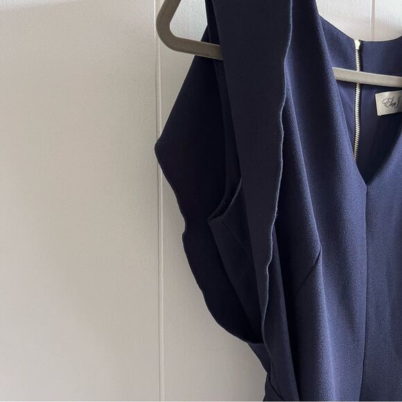 Eliza J Signature Stretch Crepe Solid Midi Dress - Picture 13 of 16